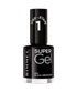 Rimmel  London Super Gel Nail Polish Black Step 1