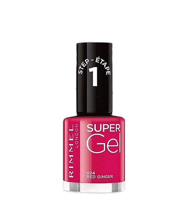 Rimmel  Super Gel Nail Step 1 Varnish 024 Red Ginger