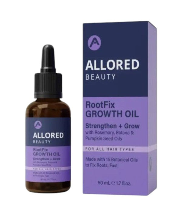 Allored Beauty Root Fix Growth hair treatment bottle with Batana and Rosemary Oil for scalp and hair strengthening.
