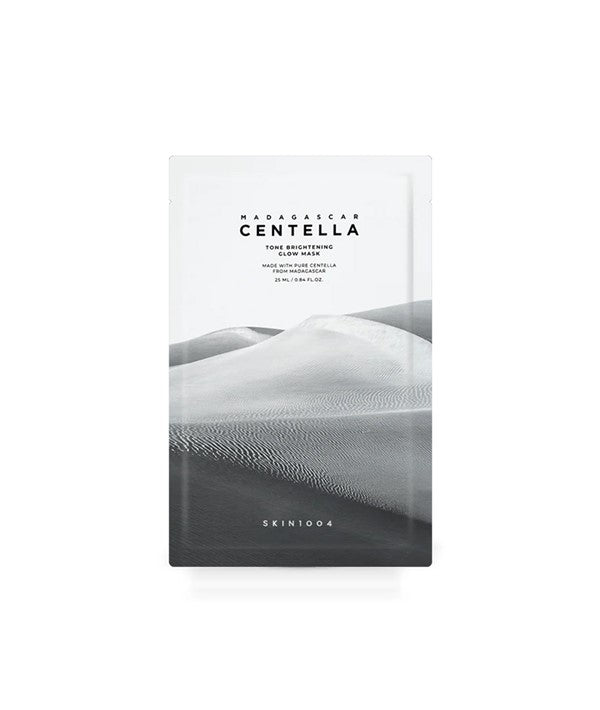 SKIN1004 Madagascar Centella K-Beauty Mask in a 25ml container, designed for brightening and glowing skin with centella extract.