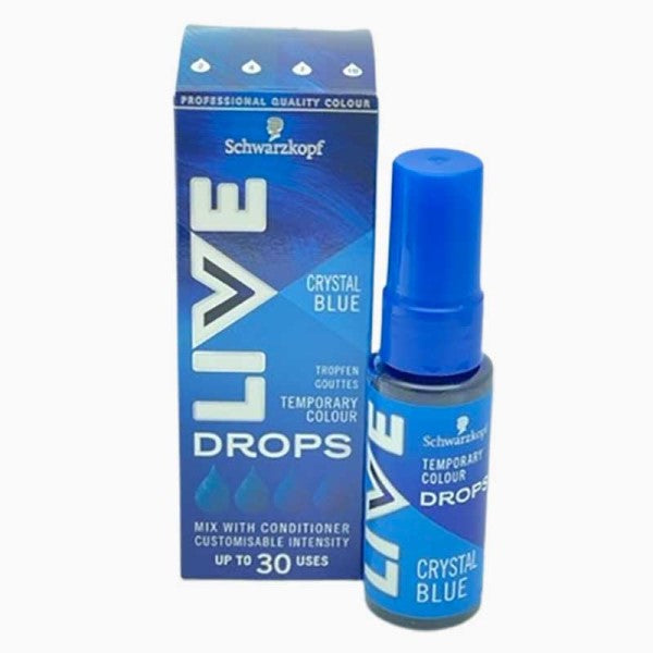 Schwarzkopf Live Drops Temporary Colour Crystal Blue
