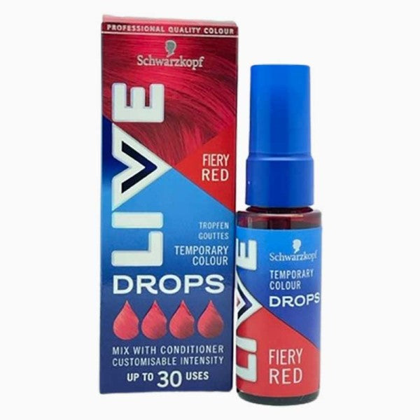 Schwarzkopf Live Drops Temporary Colour Fiery Red