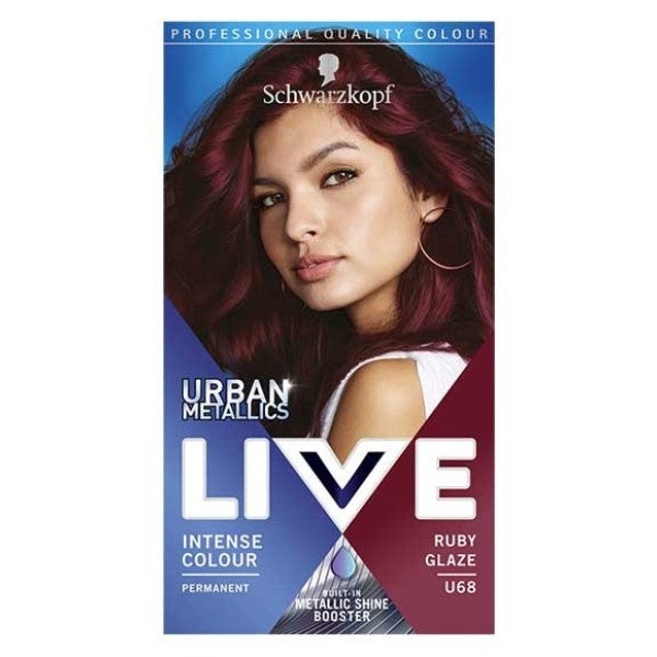 Schwarzkopf Live Urban Metallics Intense Permanent Colour U68 Ruby Glaze