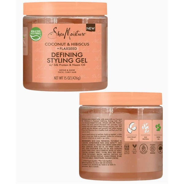 Shea Moisture Coconut And Hibiscus Plus Flaxseed Defining Styling Gel