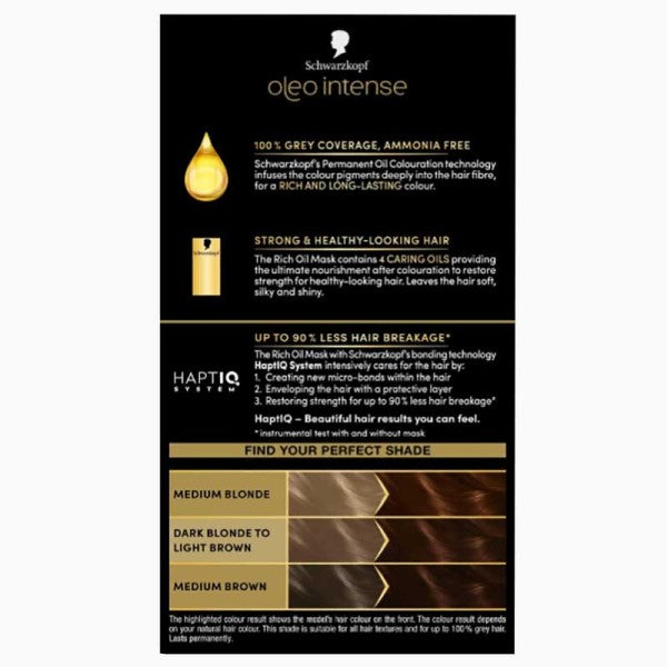 Schwarzkopf Oleo Intense Permanent Oil Colouration 4 18 Mocha Brown