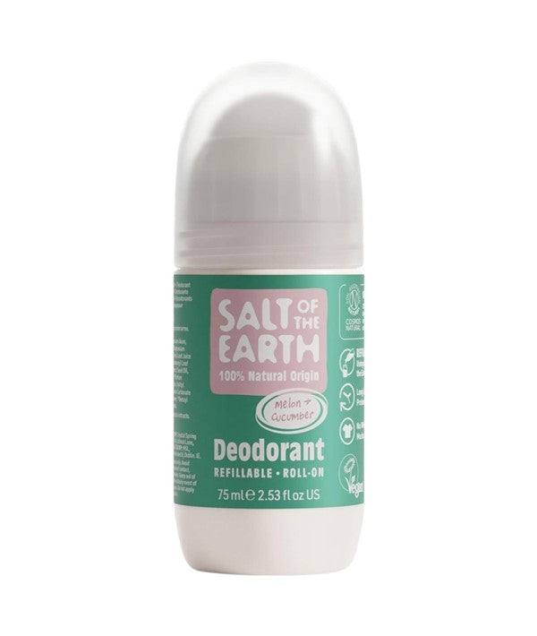 Salt Of The Earth Natural Deodorant Roll On Melon And Cucumber