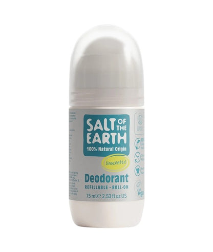 Salt Of The Earth Natural Deodorant Roll On Unscented