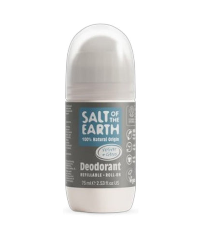 Salt Of The Earth Natural Deodorant Roll On Vetiver And Citrus