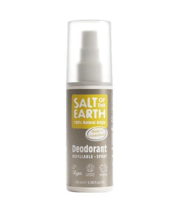 Salt Of The Earth Natural Deodorant Spray Amber And Sandalwood