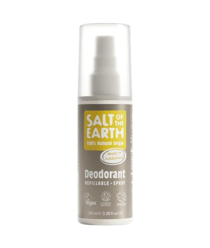Salt Of The Earth Natural Deodorant Spray Amber And Sandalwood
