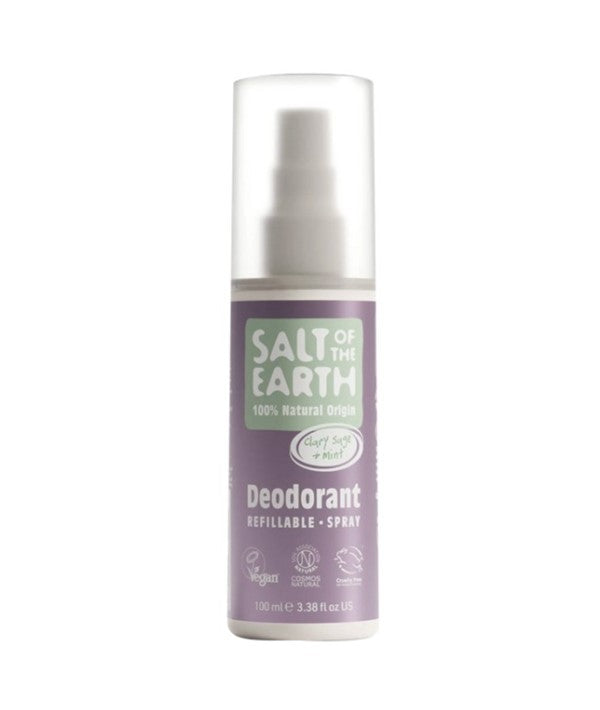 Salt Of The Earth Natural Deodorant Spray Clary And Sage