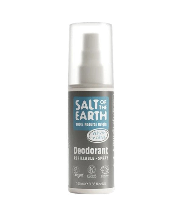 Salt Of The Earth Natural Deodorant Spray Vetiver And Citrus