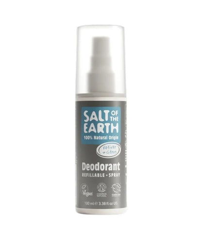 Salt Of The Earth Natural Deodorant Spray Vetiver And Citrus