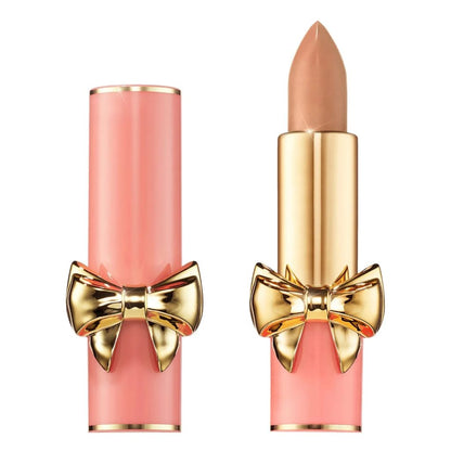 PAT McGrath Labs Satin Allure Lipstick 648 Nude Fantasia lip makeup tube and shade view