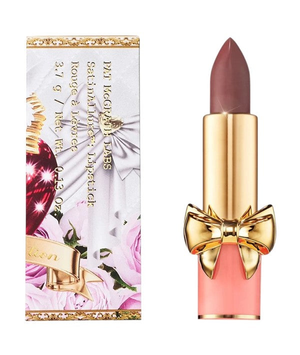 PAT McGrath Labs SatinAllure Lipstick 651 In The Flesh lip makeup tube and case