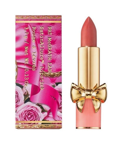 PAT McGrath Labs SatinAllure Lipstick 652 Petallica lip makeup tube and lipstick bullet