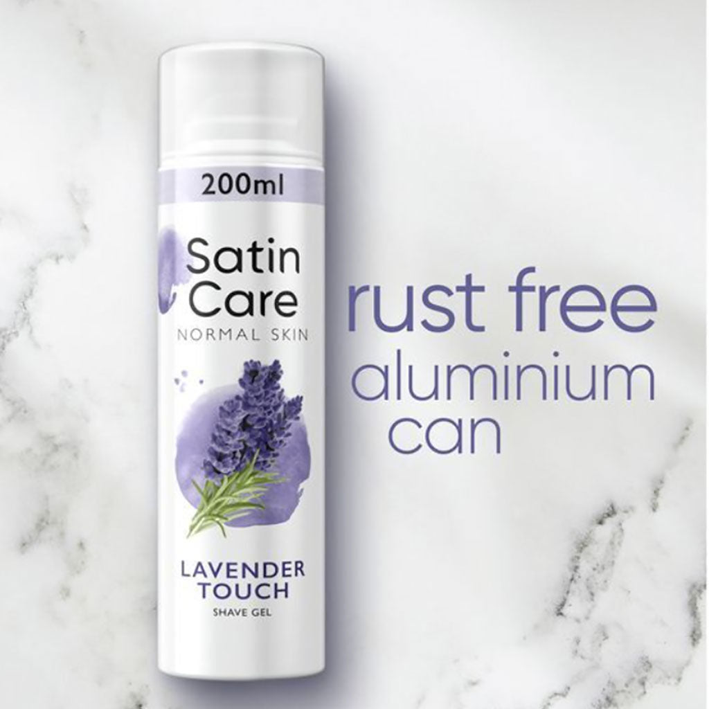 Gillette Satin Care Lavender Touch Shave Gel For Women