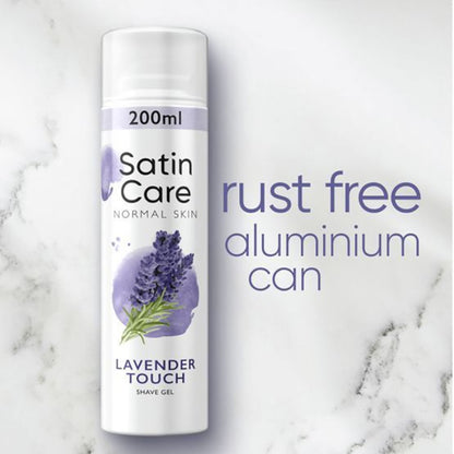 Gillette Satin Care Lavender Touch Shave Gel For Women