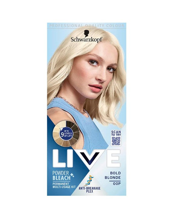 Schwarzkopf Live Powder Bleach Permanent Bold Blonde 00P