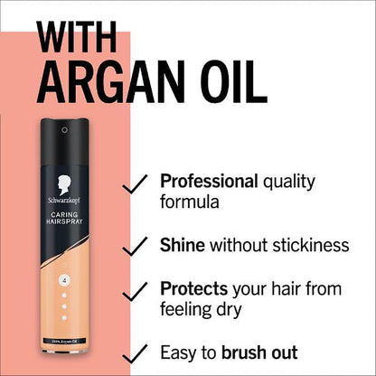 Schwarzkopf  Style And Repair With Argan Oil Caring Hairspray 4
