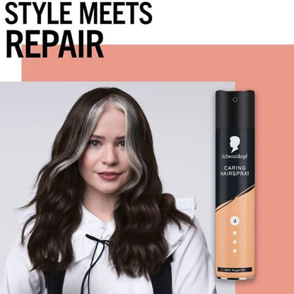 Schwarzkopf  Style And Repair With Argan Oil Caring Hairspray 4