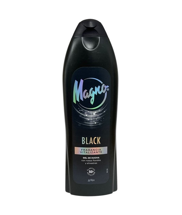 Schwarzkopf La Magno Black shower gel bottle for bath and shower, with sleek black packaging and product label visible