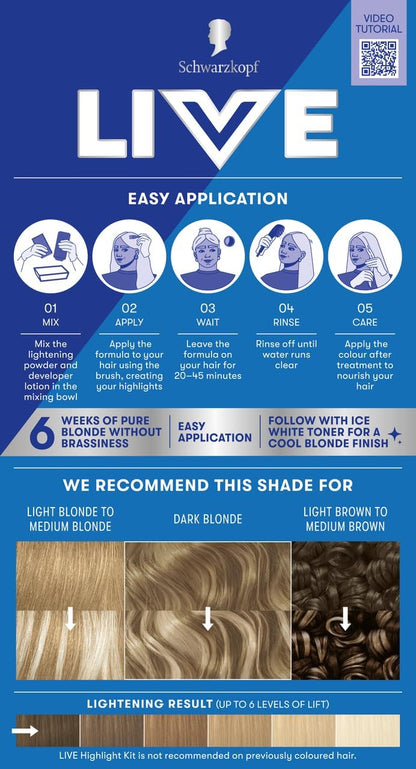 Schwarzkopf Live Lightener Highlight Kit
