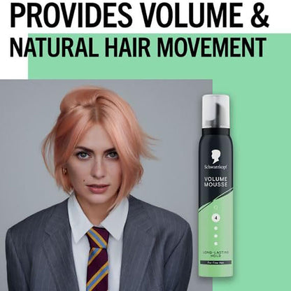 Schwarzkopf  Long Lasting Hold Volume Mousse 4