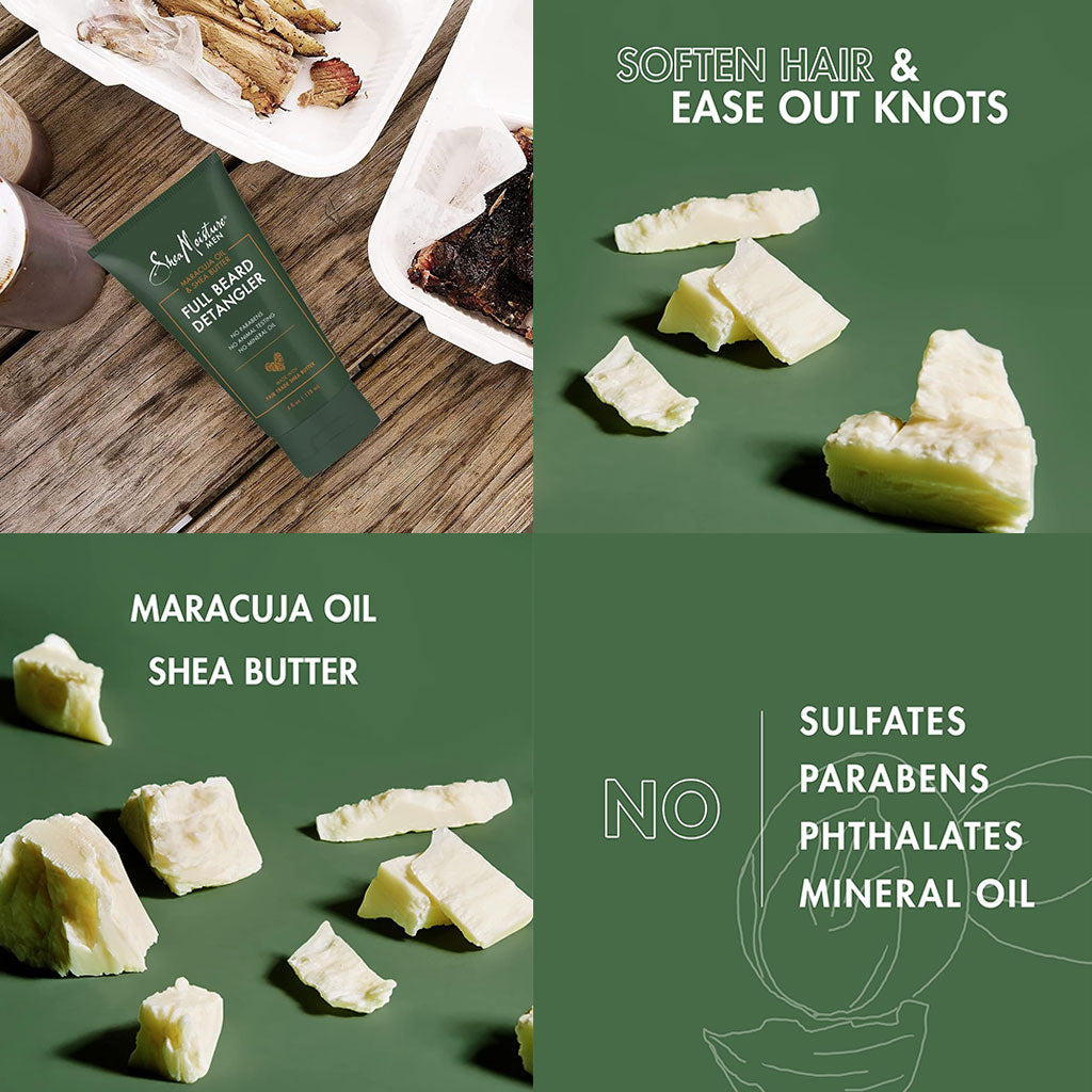 Shea Moisture  Men Maracuja Oil And Shea Butter Full Beard Detangler