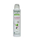 Simple Kind To Skin Invisible Antiperspirant Deodorant Spray in a white aerosol can for effective underarm odor and sweat protection.