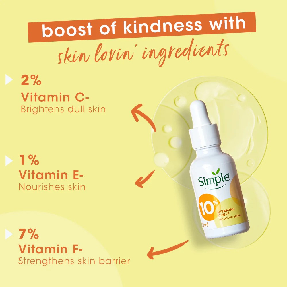 Simple Vitamins C E F Booster Serum