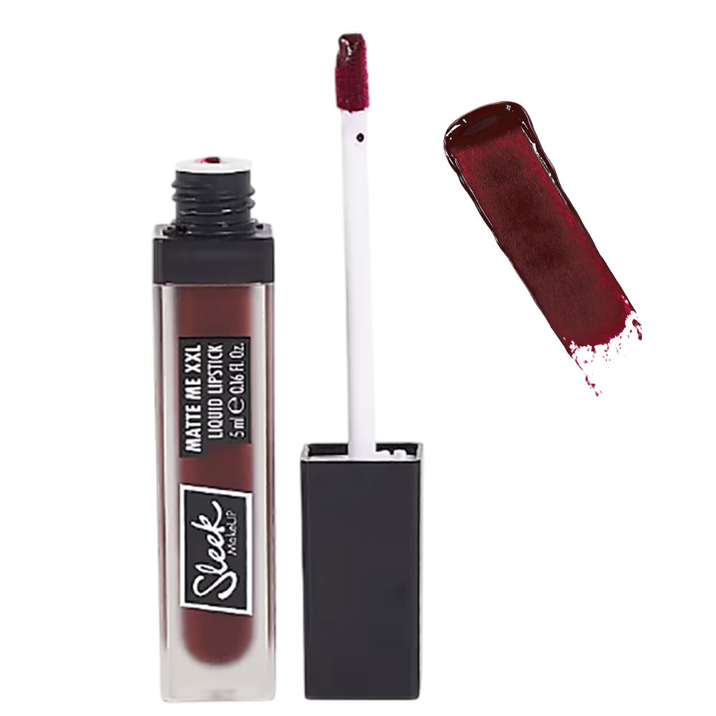 Sleek Make Up Matte Me XXL Liquid Lipstick I M Vegan Vino Tinto