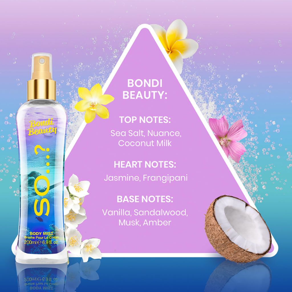 So Fragrance Bondi Beauty Body Mist