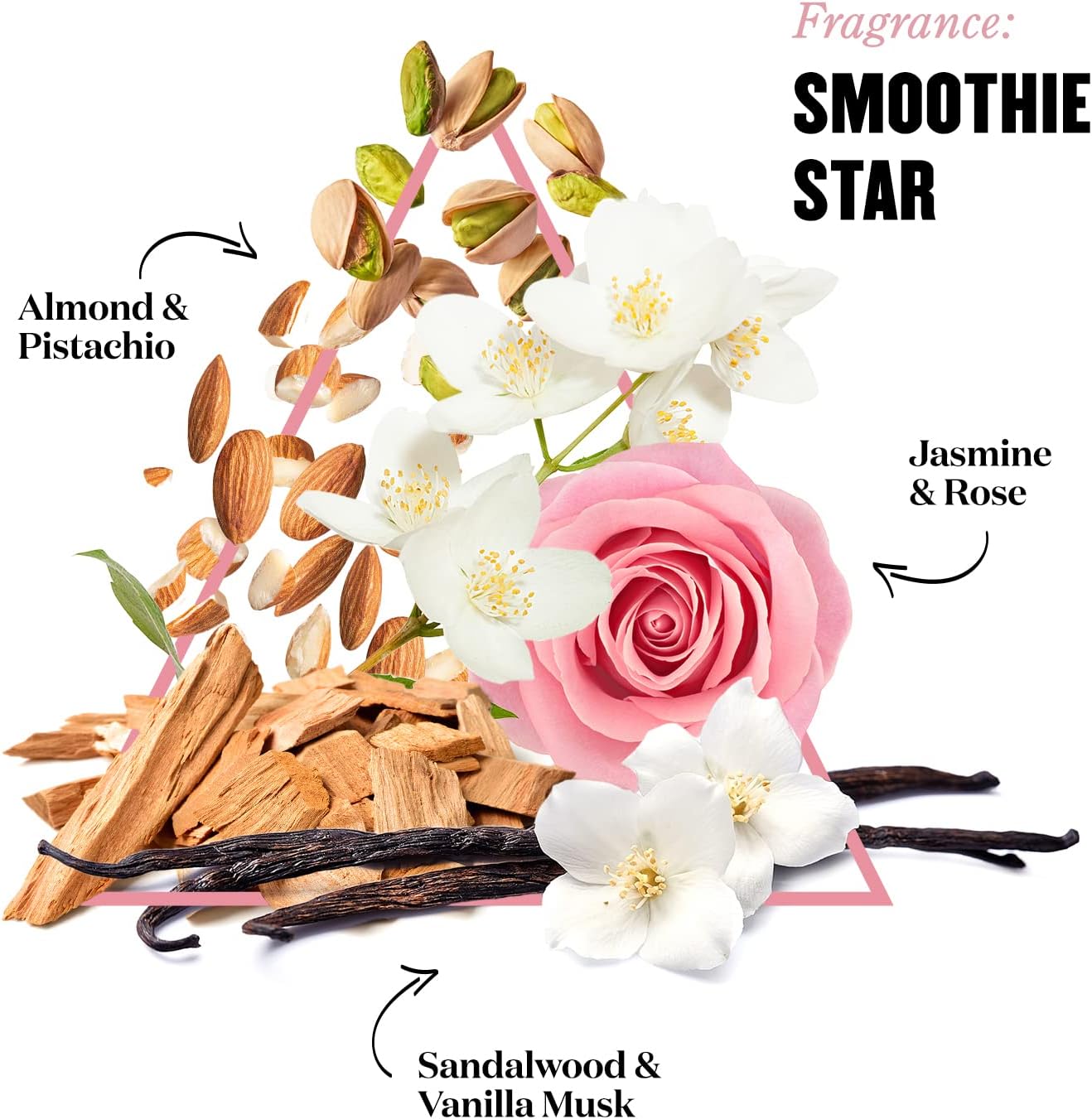 Soap and Glory Smoothie Star Body Butter jar, creamy body care product with floral and sweet scent, 300ml size.