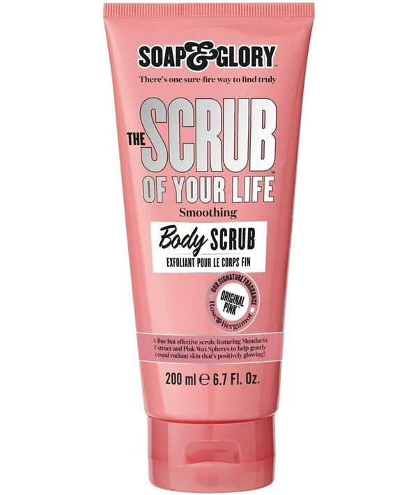 Soap and Glory The Scrub Of Your Life smoothing body scrub in a 200ml bottle for bath and shower use.