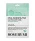 Some By Mi Real AHA BHA PHA Calming Care Mask in a 20g packet, featuring a K-beauty mask with calming and exfoliating ingredients.