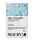 Some By Mi Real Hyaluron Hydra Care K-Beauty Mask showing the packaging and mask sheet in a close-up shot