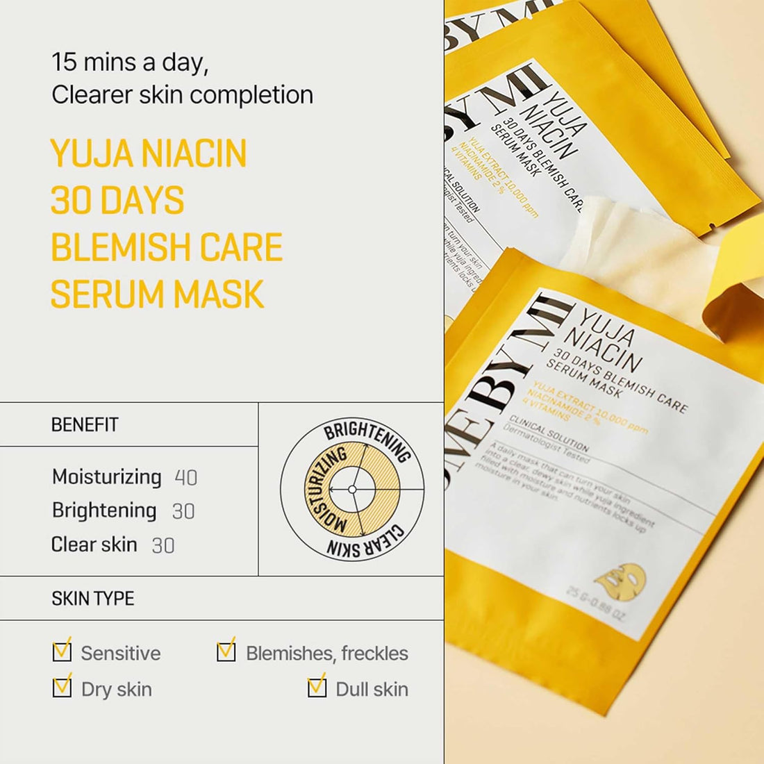 Some By Mi Yuja Niacin 30 Days Blemish Care Serum Mask