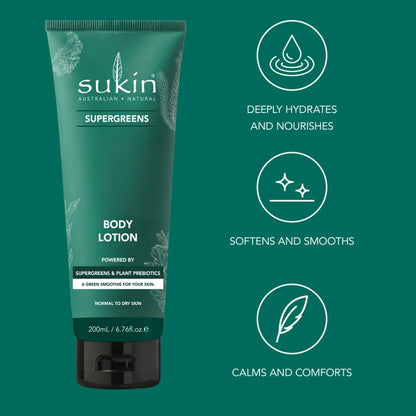 Sukin Australian Natural Skincare Super Greens Body Lotion