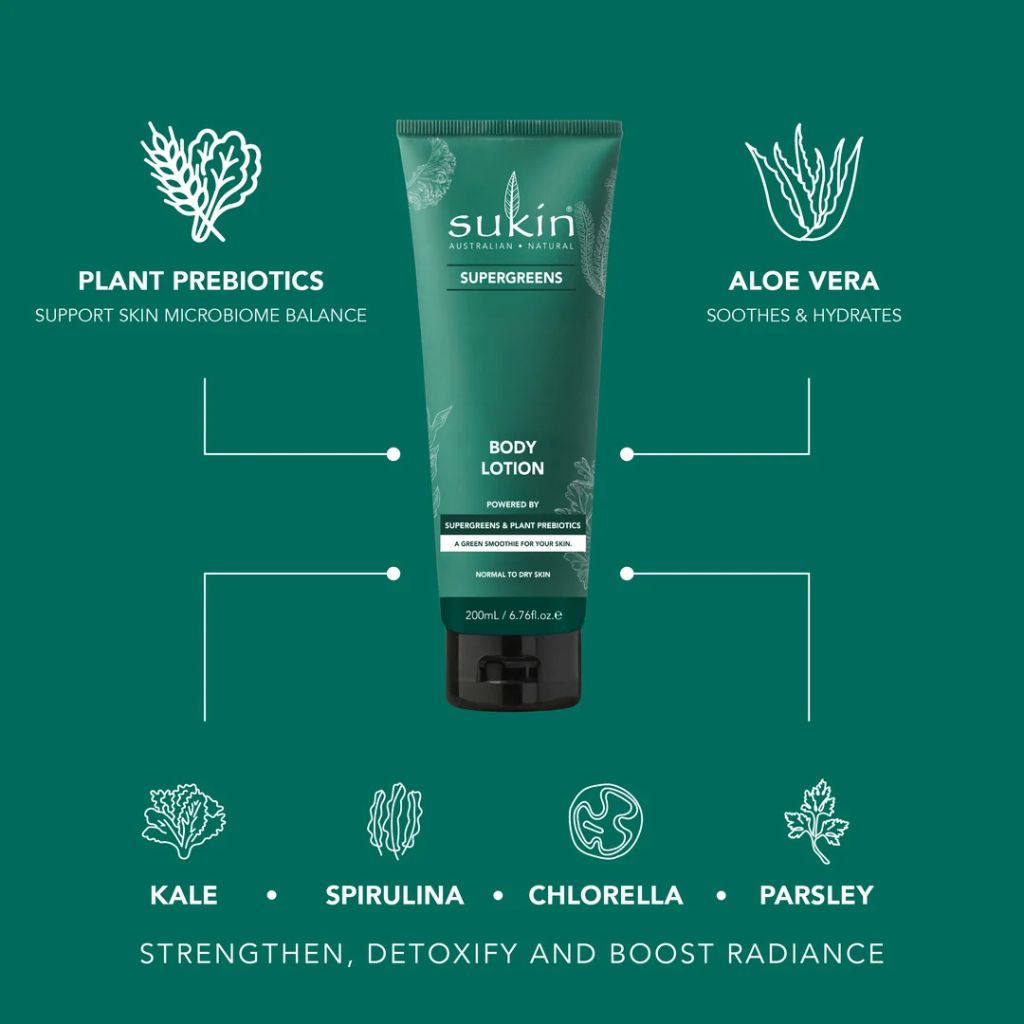 Sukin Australian Natural Skincare Super Greens Body Lotion