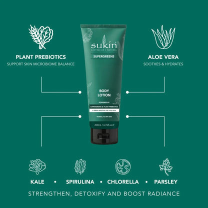 Sukin Australian Natural Skincare Super Greens Body Lotion