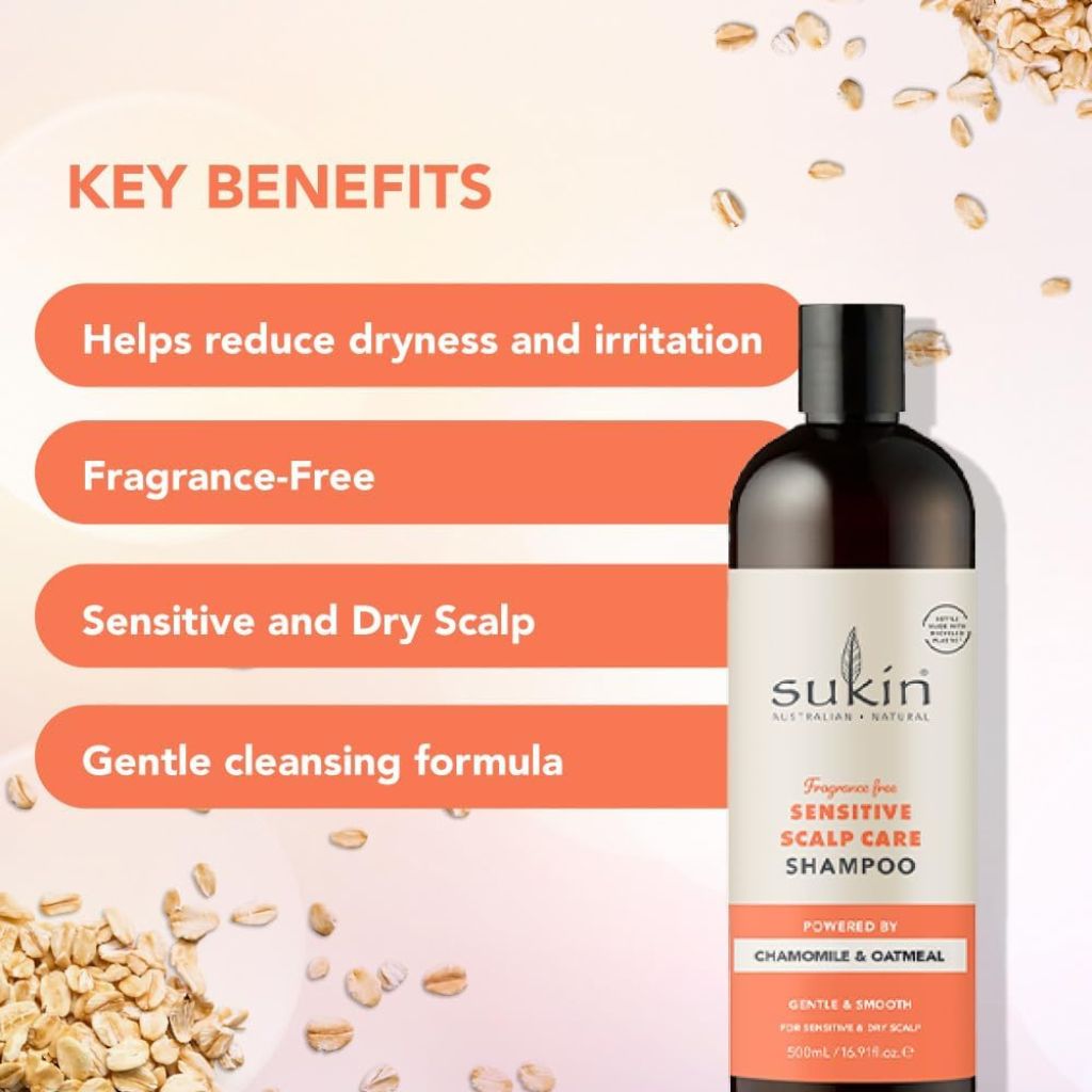 Sukin Sensitive Scalp Care Chamomile And Oatmeal Shampoo