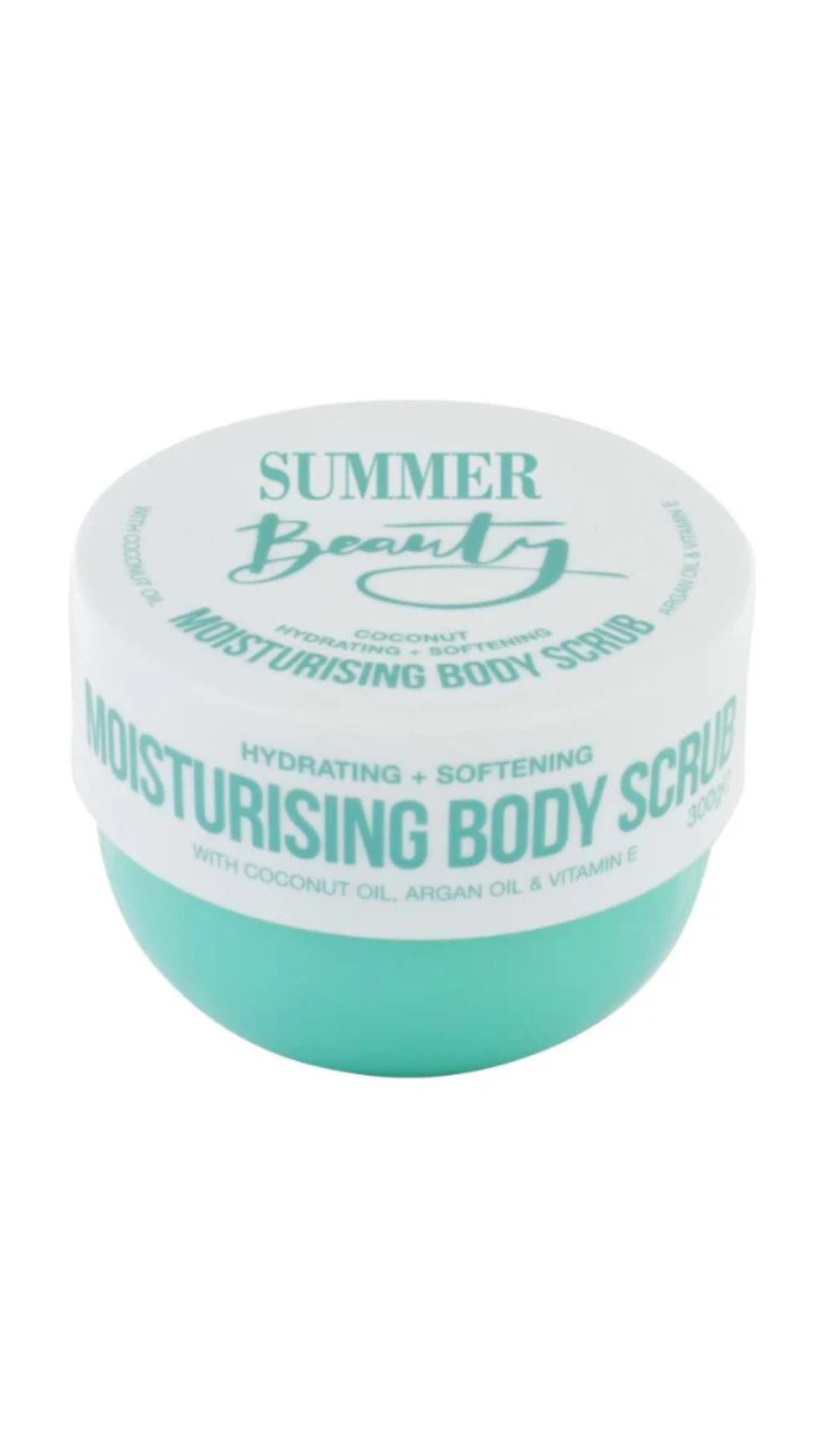 Summer Beauty Sol Beauty Moisturising Body Scrub With Coconut Oil Vitamin E And Argan Oil