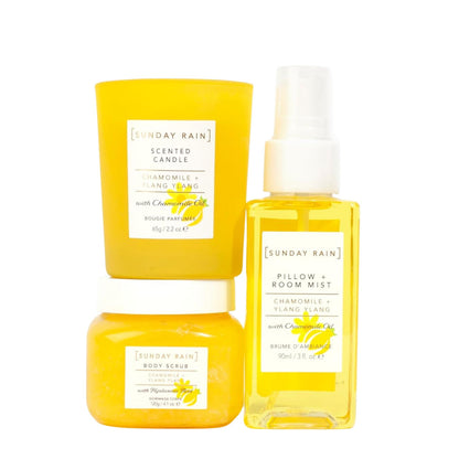 Sunday Rain Chamomile Ylang Ylang Relax And Restore Spa Trio