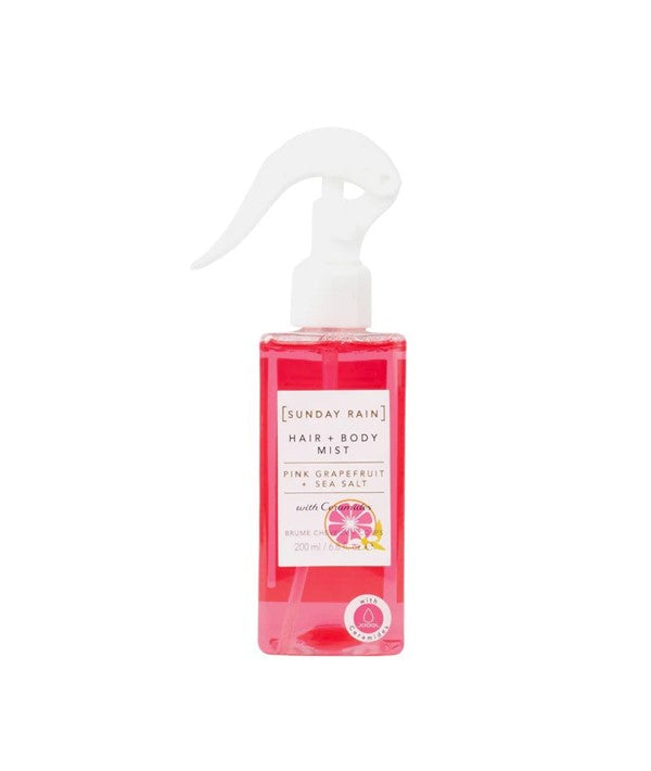 Sunday Rain Pink Grapefruit And Sea Salt Hair Body Mist