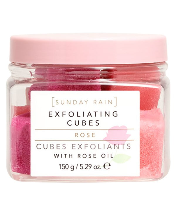 Sunday Rain Rose Exfoliating Cubes