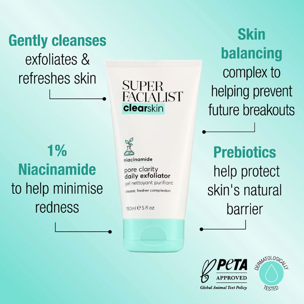 Super Facialist Clear Skin Pore Clarity Daily Exfoliator