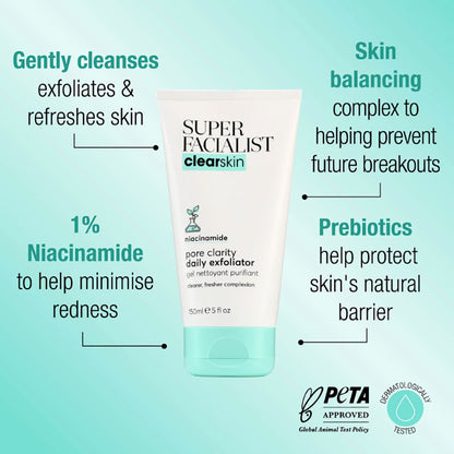 Super Facialist Clear Skin Pore Clarity Daily Exfoliator