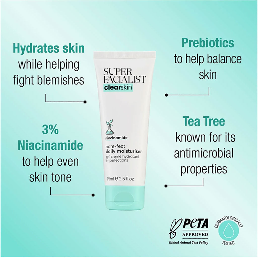 Super Facialist Clear Skin Pore Fect Daily Moisturiser