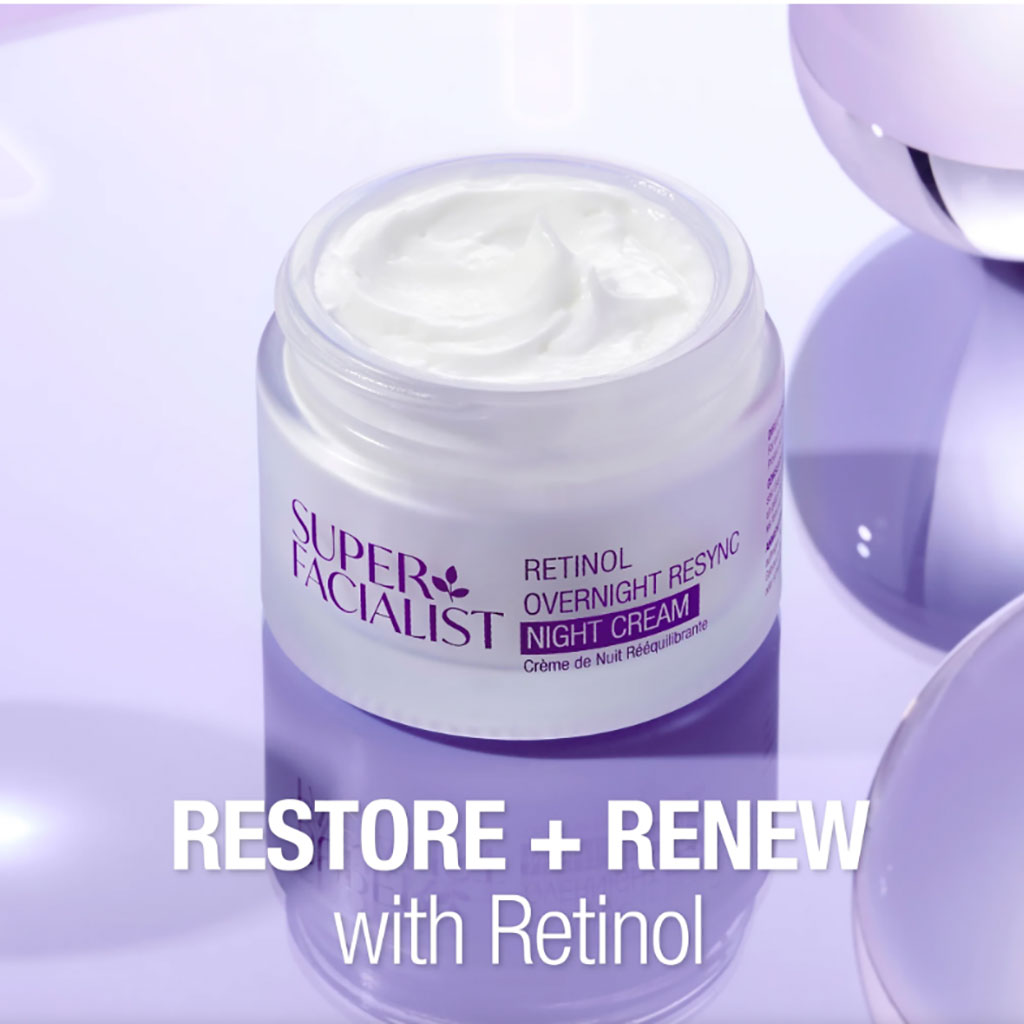 Super Facialist Retinol Overnight Resync Night Cream